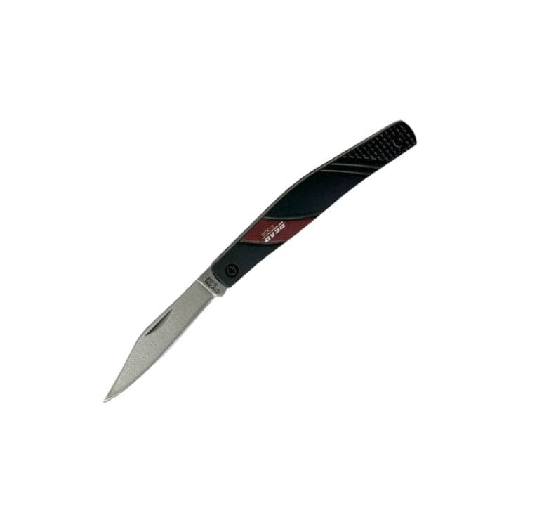 One Blade Pen Knife 2-7/8" Anodized Aircraft Aluminum Handle Rear Edge - Brantford Surplus