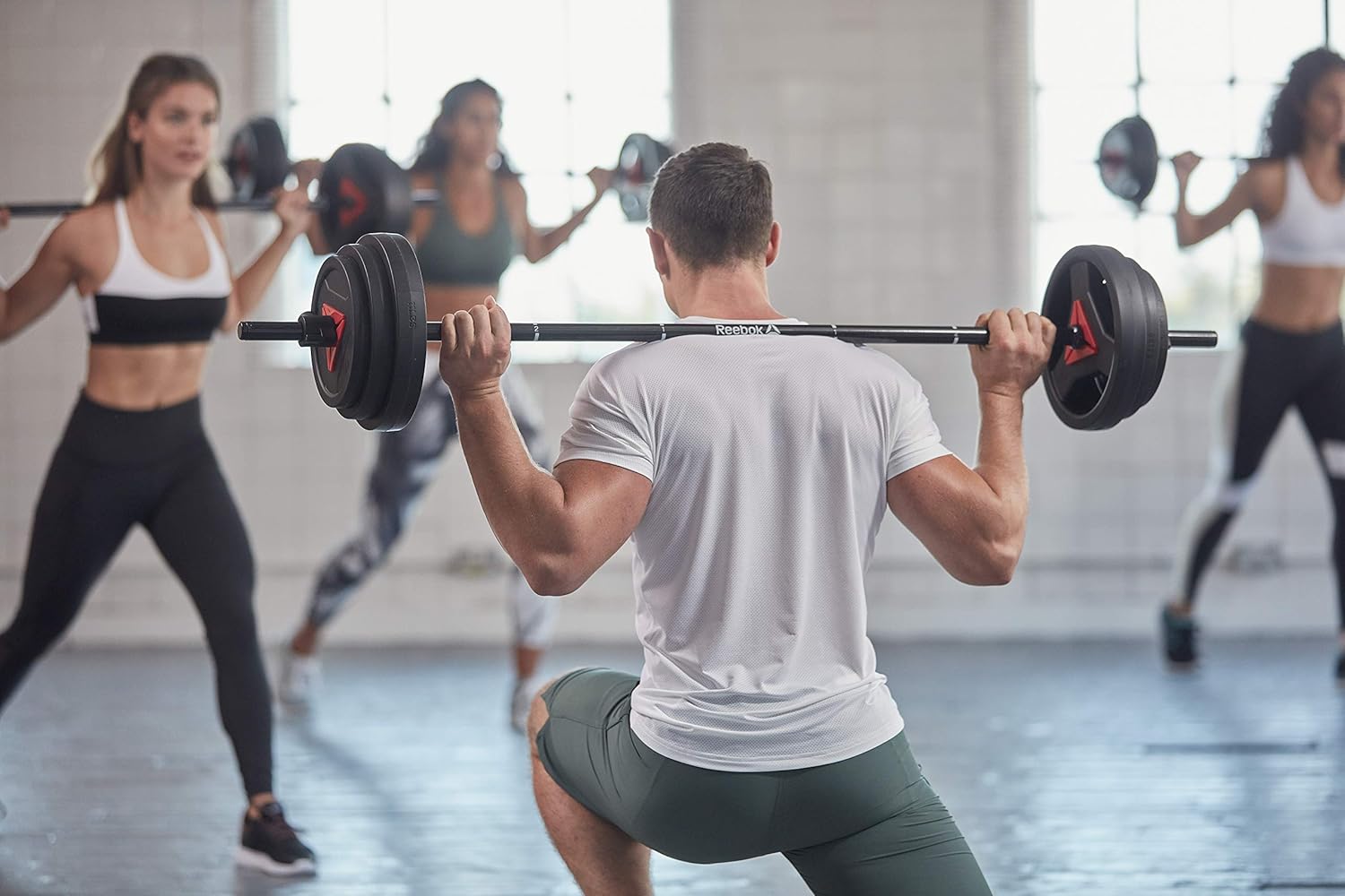 Reebok 44lb Barbell Weight Set with Bar