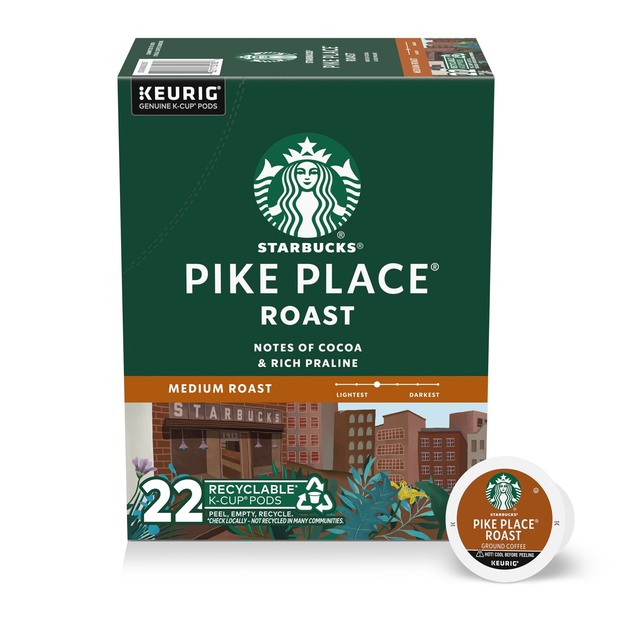 Starbucks Pike Place K-Cup Pods 22ct Expired