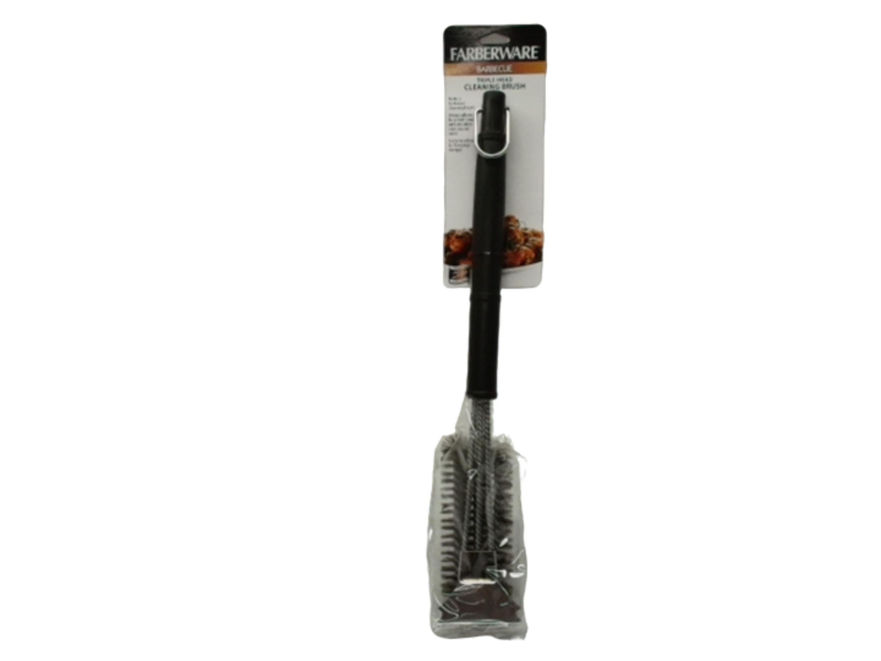 Triple Head Grill Cleaning Brush Farberware (endcap) - Brantford Surplus