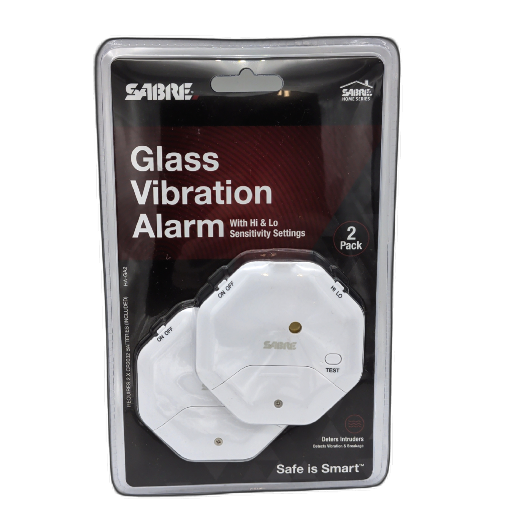 Sabre Glass Vibration Window Alarm 2-Pack