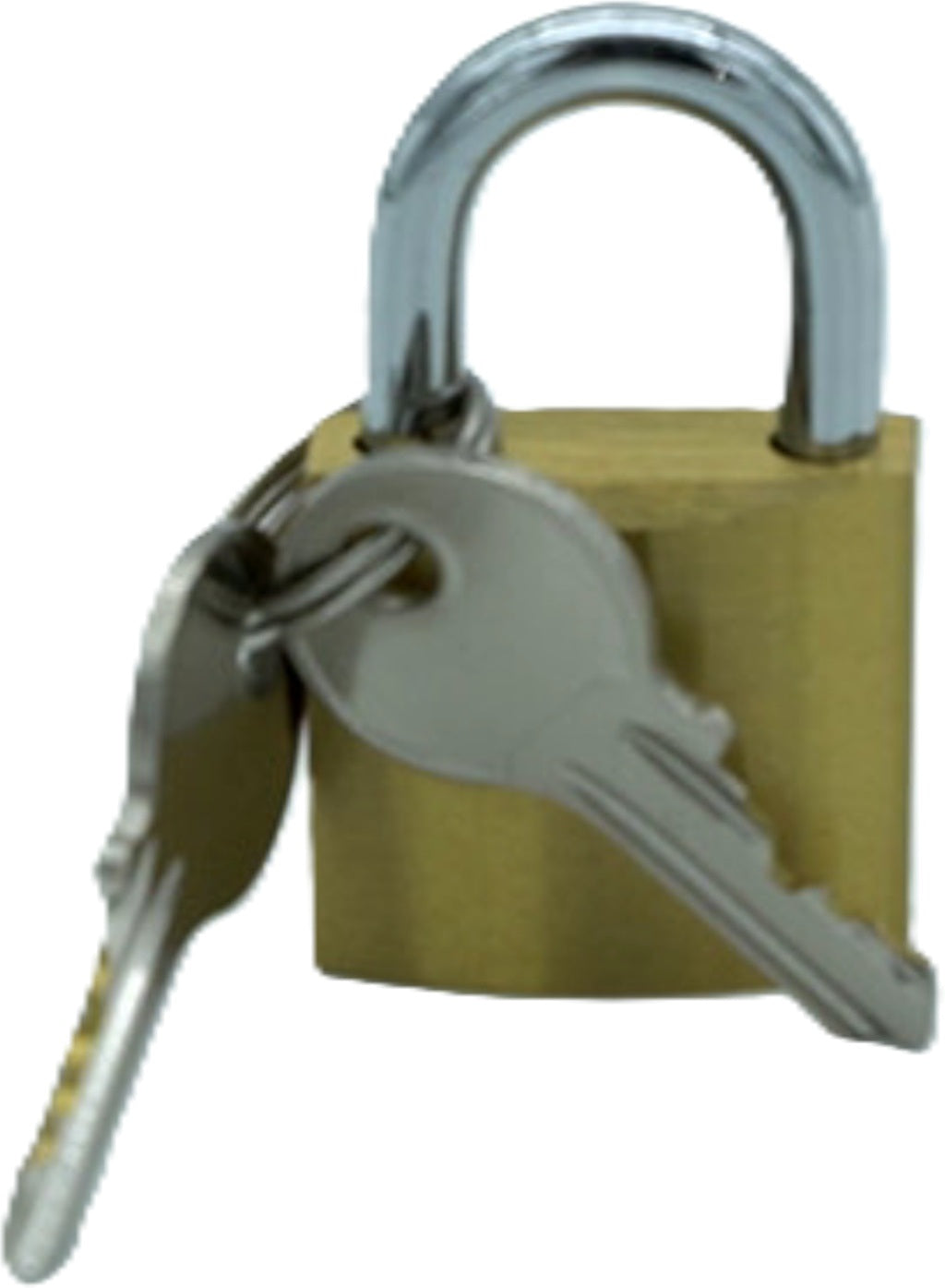 1-1/4" Brass Padlock with 2 Keys