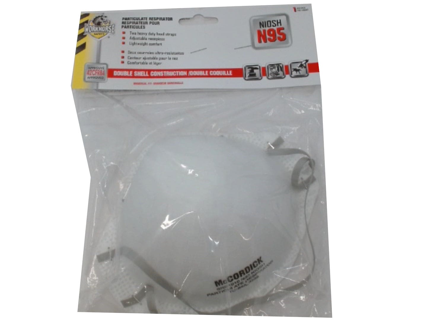 Respirator Mask N95 Double Shell Workhorse - Brantford Surplus