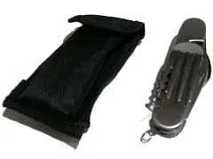 7 - in - 1 Stainless Steel Camping Tool with Pouch - Brantford Surplus