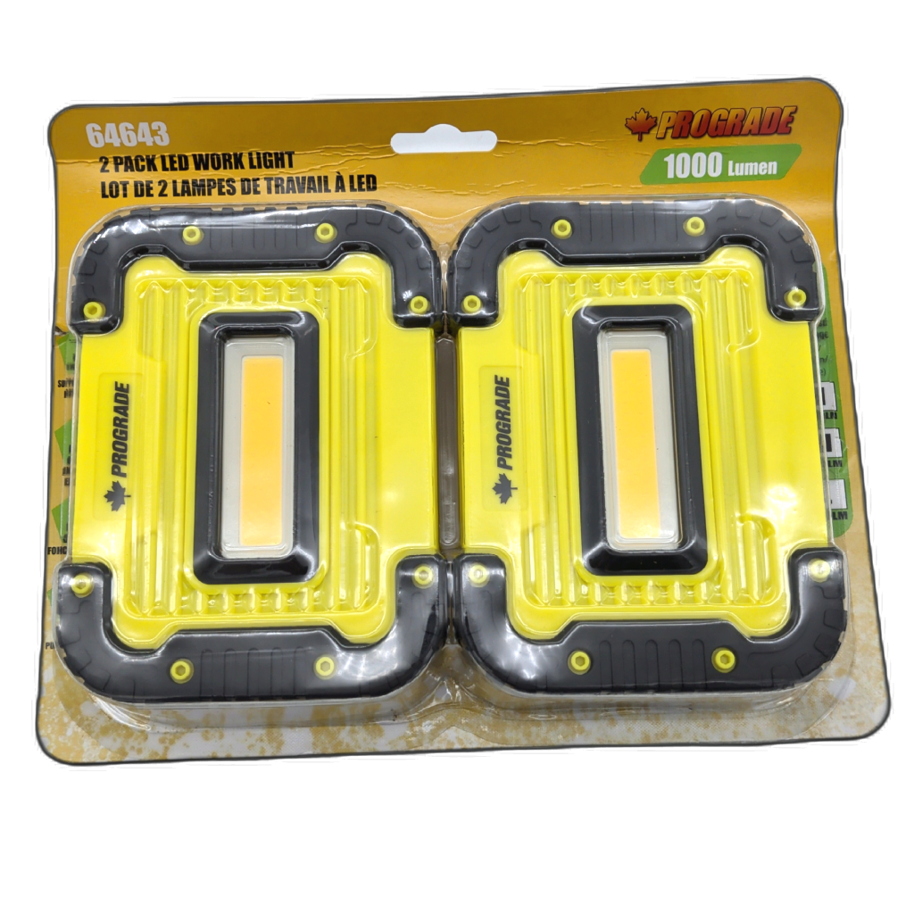 Prograde 1000-lumen LED work light two-pack