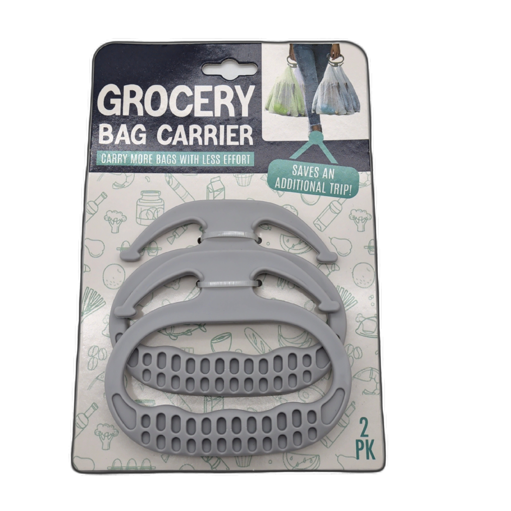 Grocery Bag Carrier 2-Pack — Grip Handle