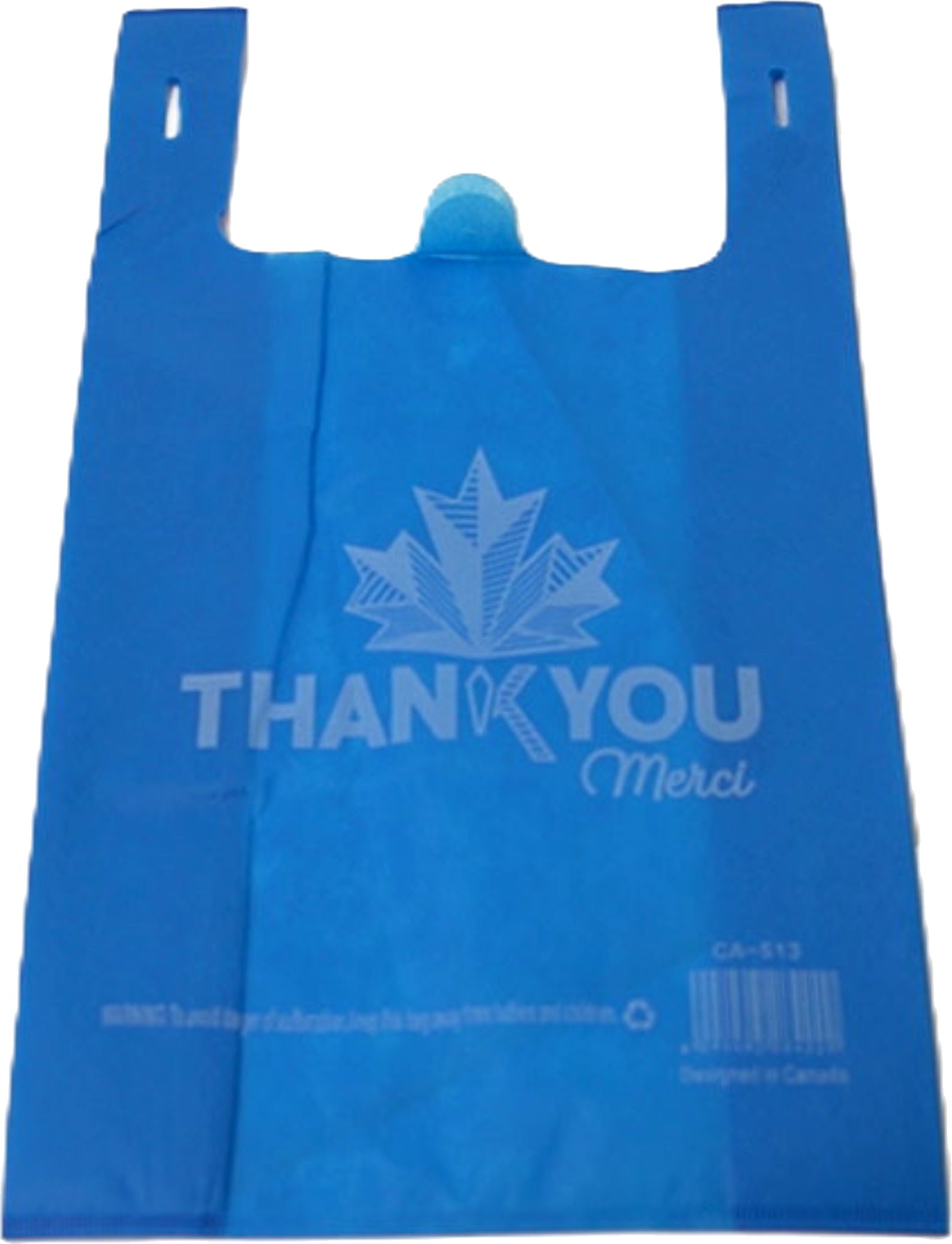 Blue Reusable Shopping Bag - Merci Thank You