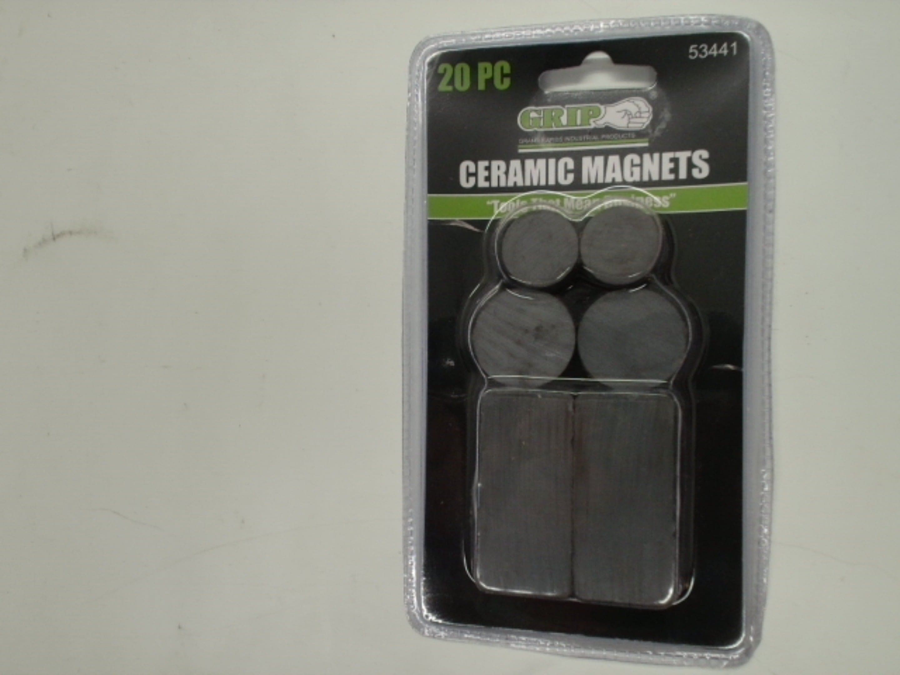 Ceramic Magnets 20pk. Assorted Grip - Brantford Surplus