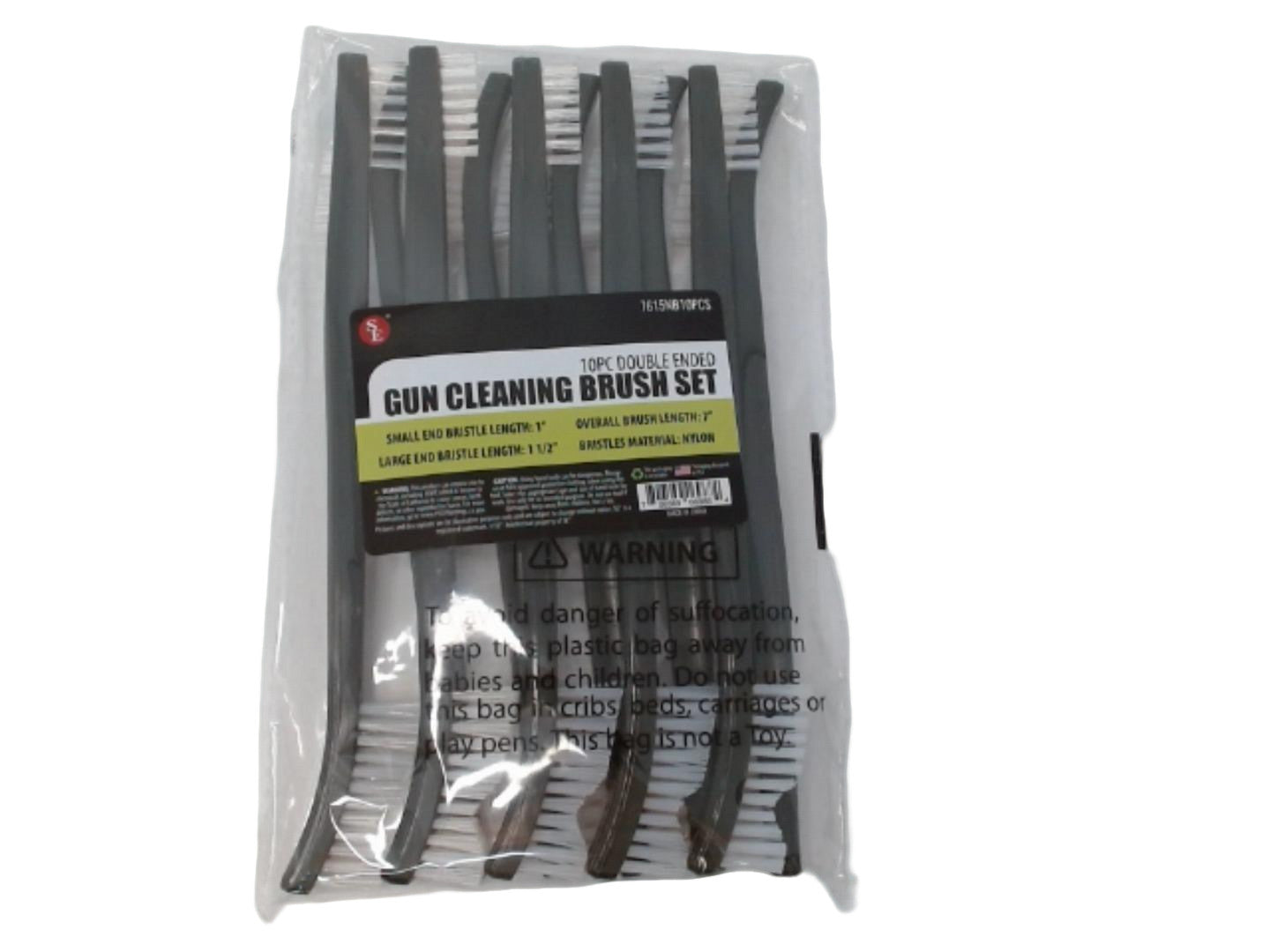 Gun Cleaning Brush Set Double Ended 10pk. (or $0.79ea) - Brantford Surplus