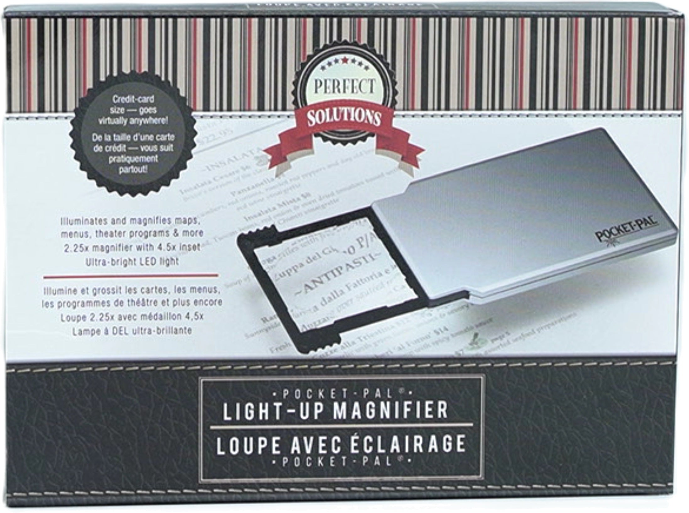 Perfect Solutions Light Up Magnifier 2.25x with 4.5x Inset