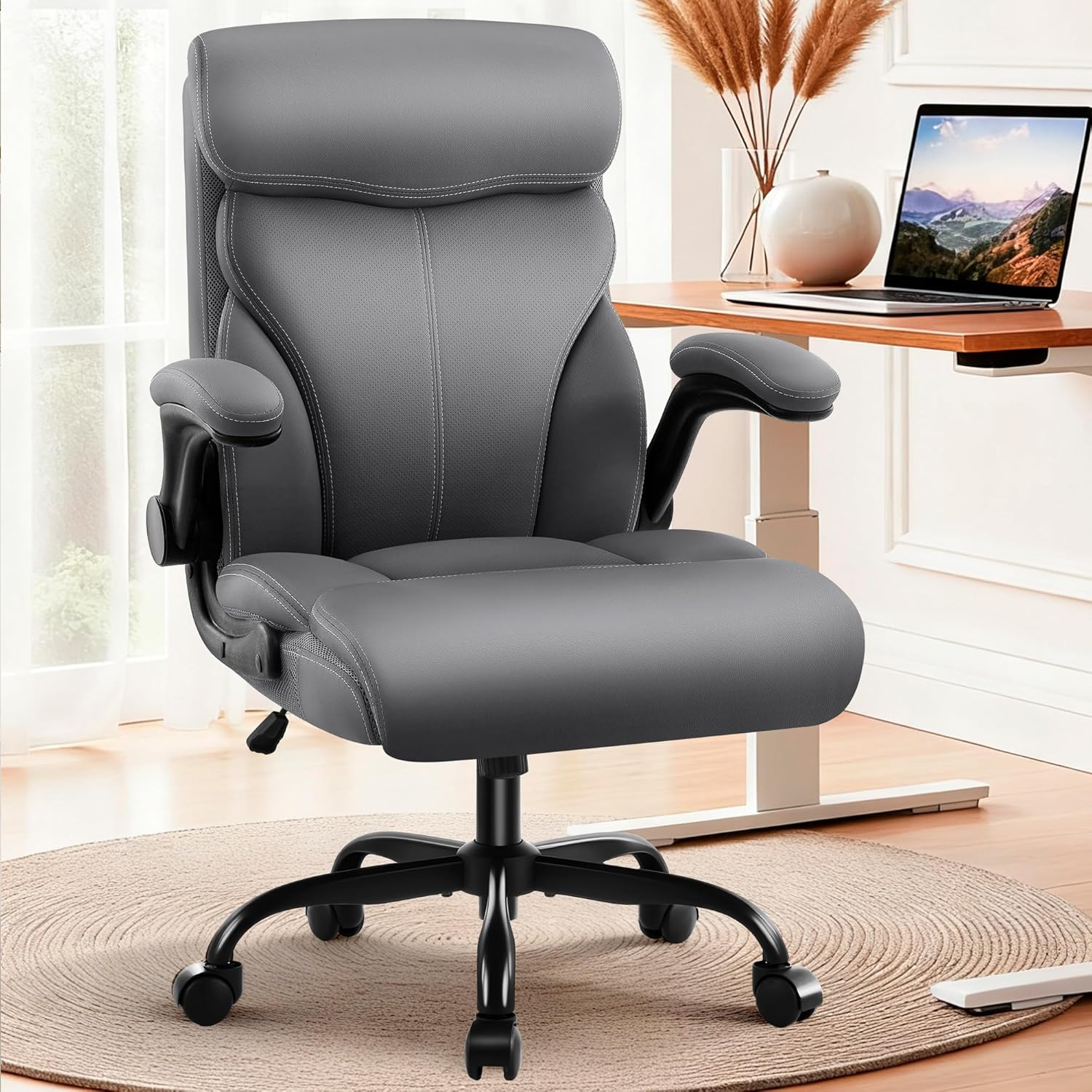 Ergonomic High Back Office Chair - Dark Gray