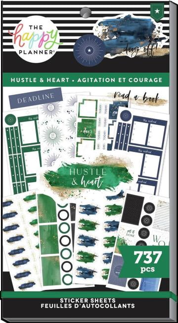 Sticker Pad Hustle & Heart 30 Sheets 737pcs.