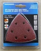 6 pc Assorted delta sanding papers 3-5/8 TOOIND