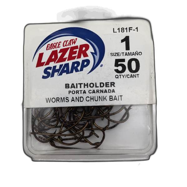 Eagle Claw Baitholder Hook 50-Pack | Brantford Surplus