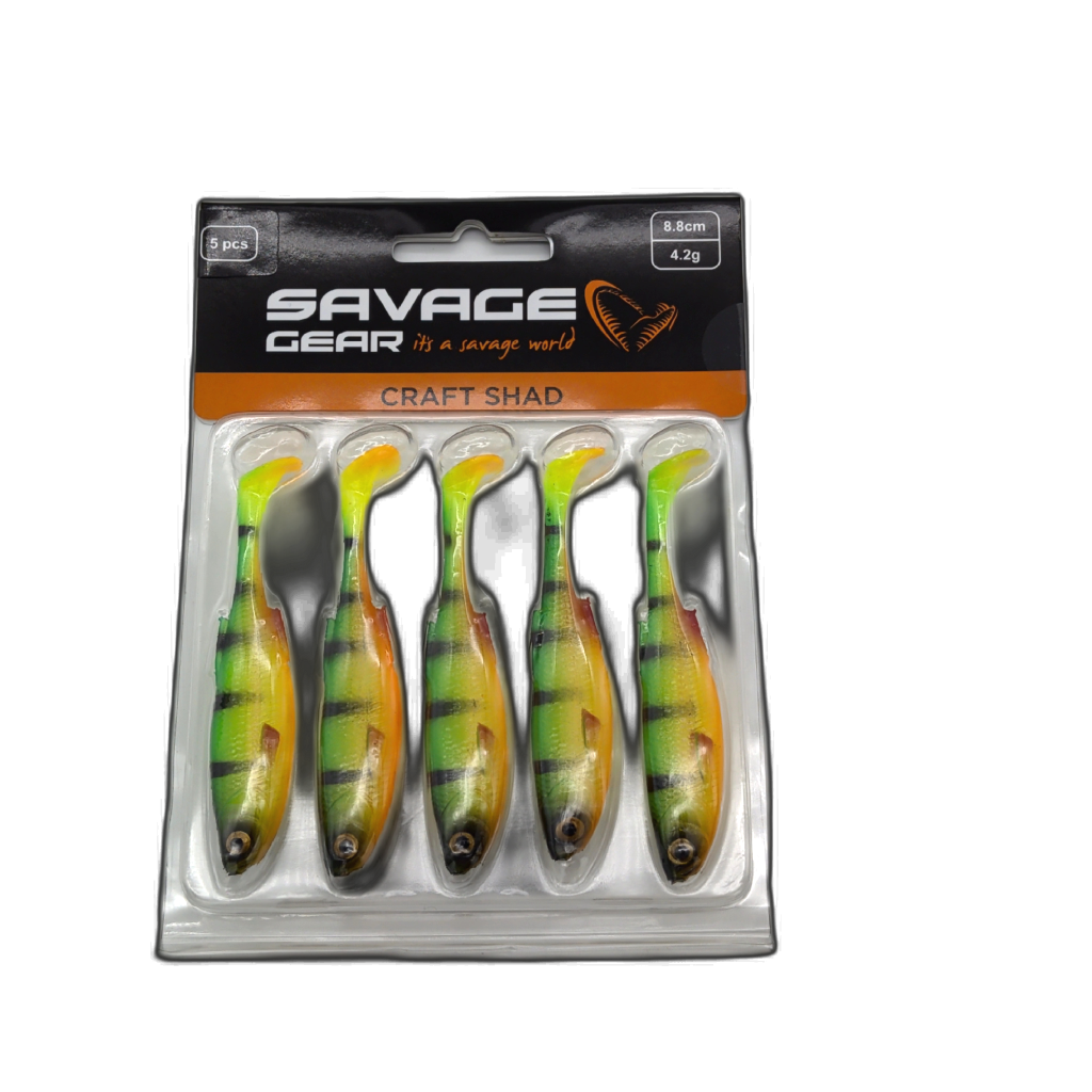 Savage Gear Craft Shad 5pk 8.8cm Firetiger