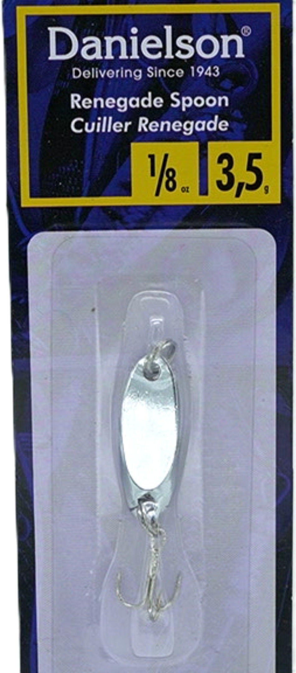 Danielson Renegade Spoon Fishing Lure 1/8oz Nickel