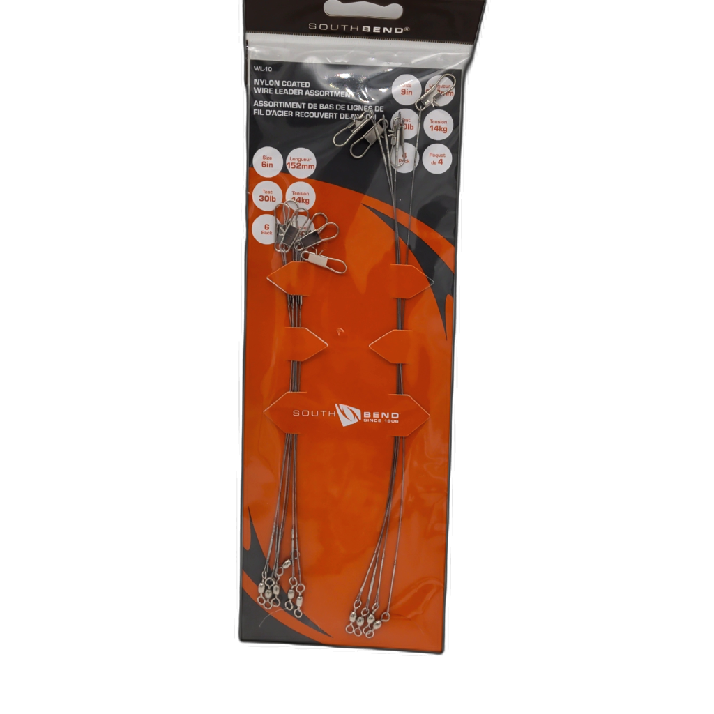South Bend Nylon Coated Wire Leader 10-Pack