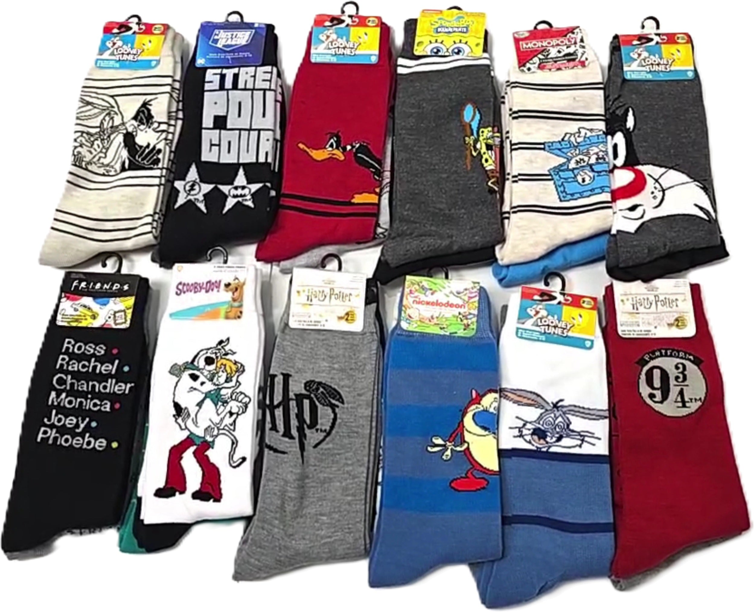 Licensed Socks Assorted Designs 2 Pack