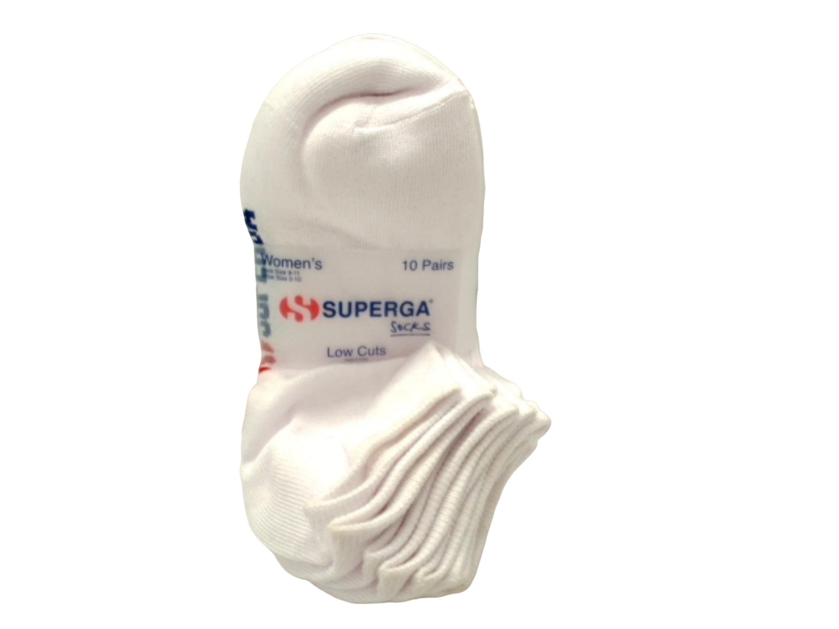 Women's Low Cut Socks 10-Pack Superga Size 9-11