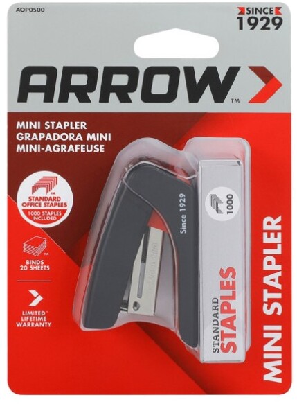 Mini Stapler with 1,000 Staples - Arrow Brand