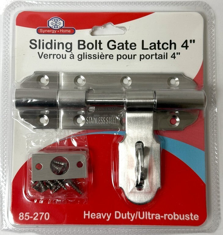 4" Heavy Duty Sliding Bolt Gate Latch