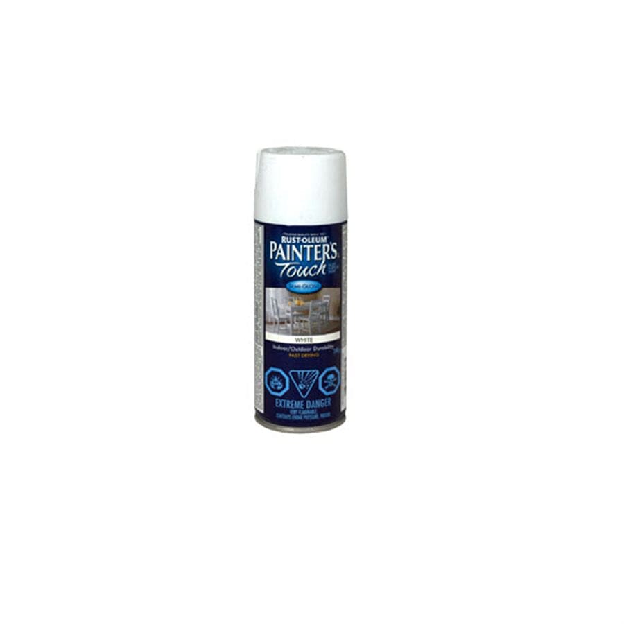 Semi Gloss White Rust-oleum 340g Painters Touch Multi-Purpose Spray Paint - Brantford Surplus