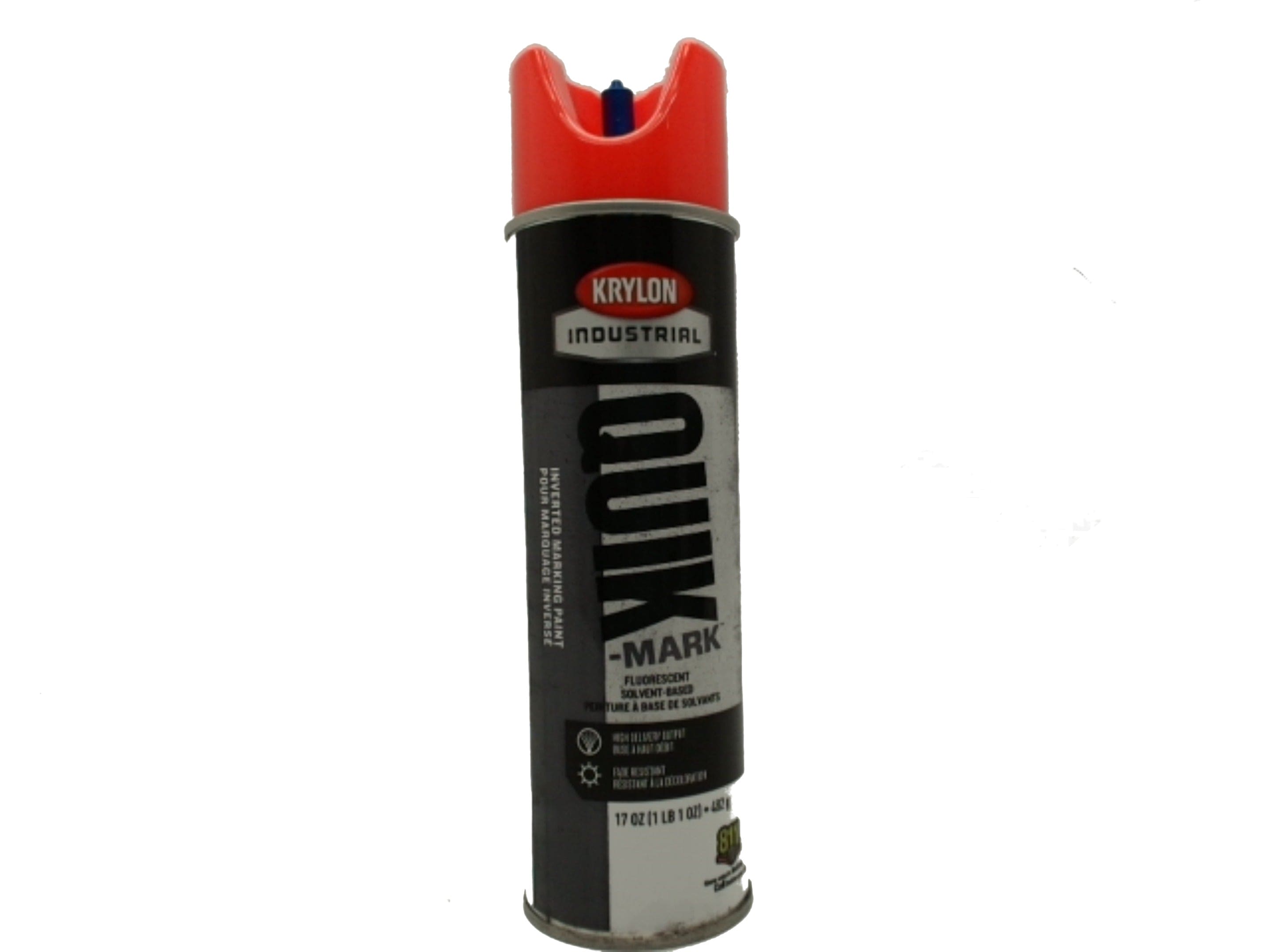 Fluorescent Safety Red Marking Paint Krylon 482g Inverted Solvent-Based - Brantford Surplus