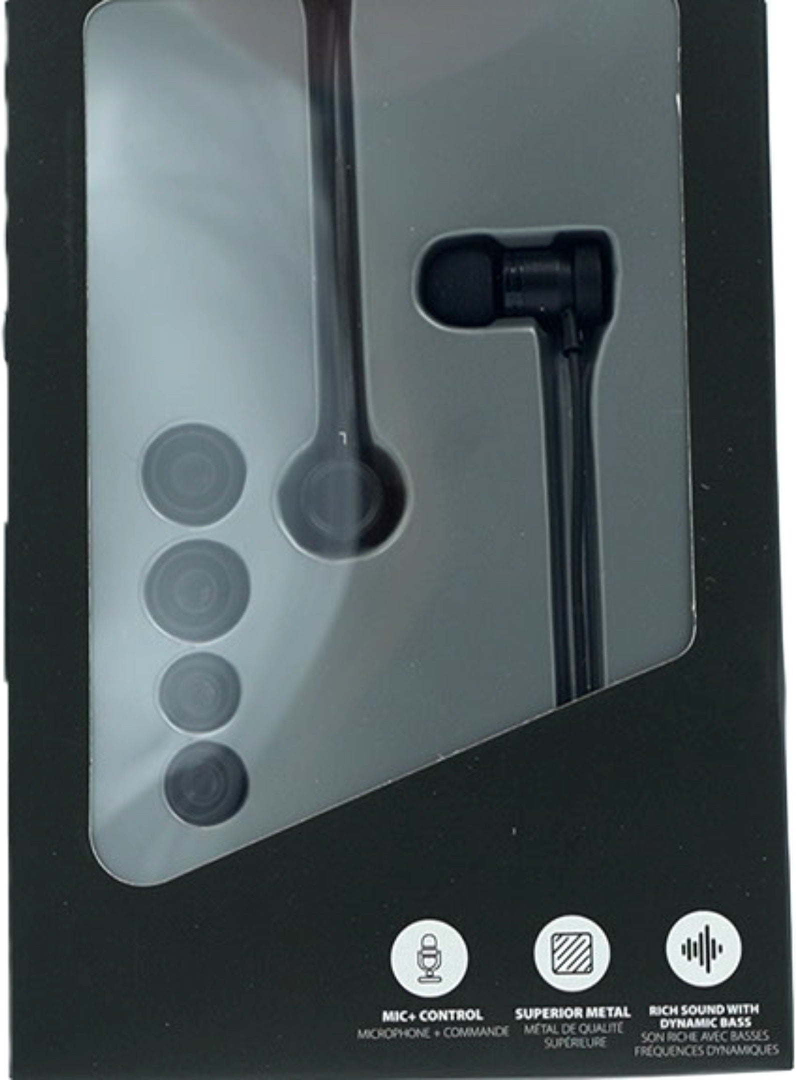 iessentials Metal Stereo Earbuds with Mic 3.5mm Black