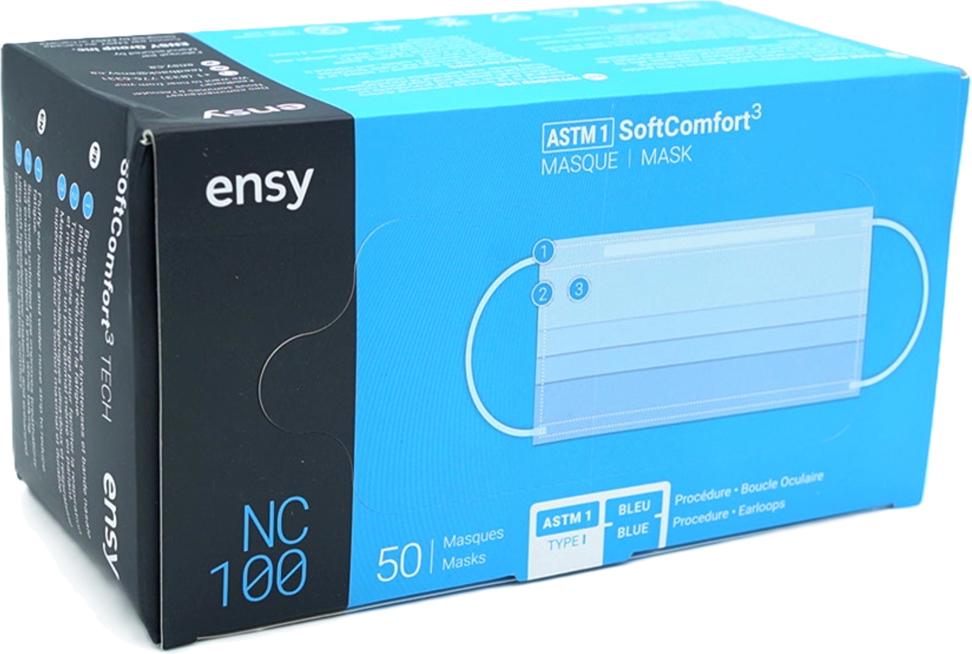 ASTM Level 1 Soft Comfort Face Masks 50 Pack