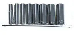 9pc 3/8" Deep Socket Set Metric Toolway Industries