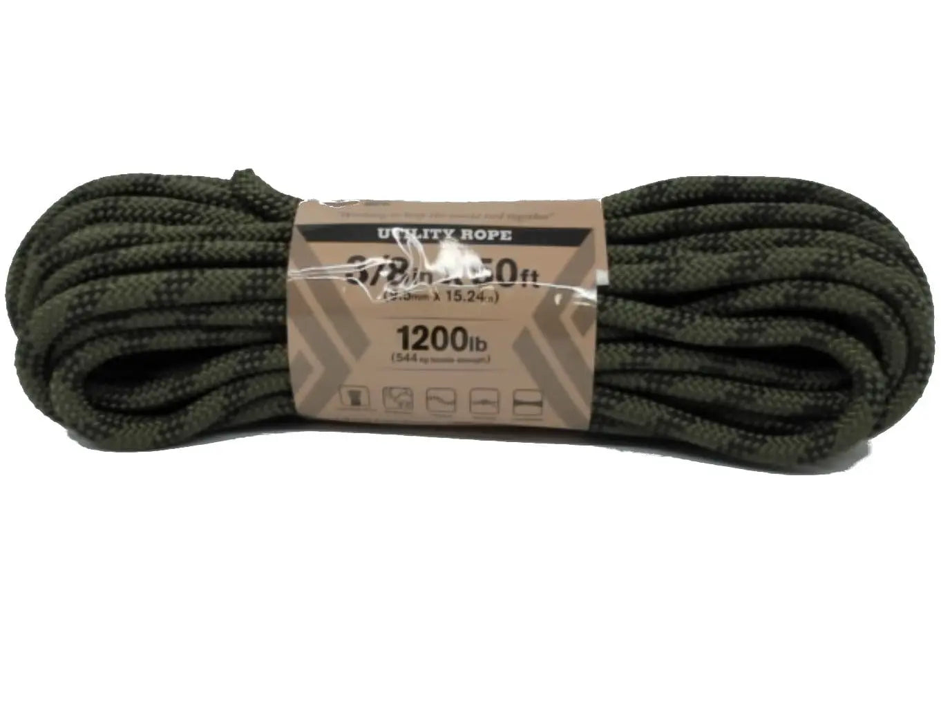 Rope 3/8"x50' Camo 1200lb. KWDC