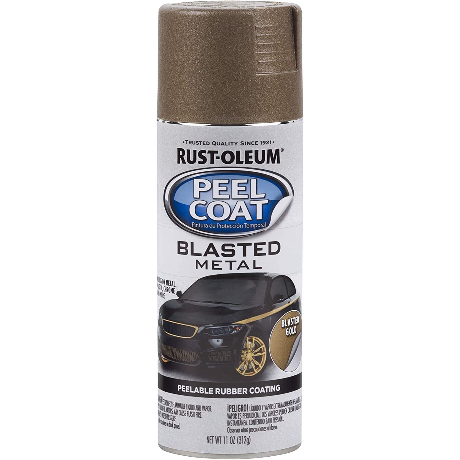 Rust-Oleum Peel Coat Blasted Gold — packaging