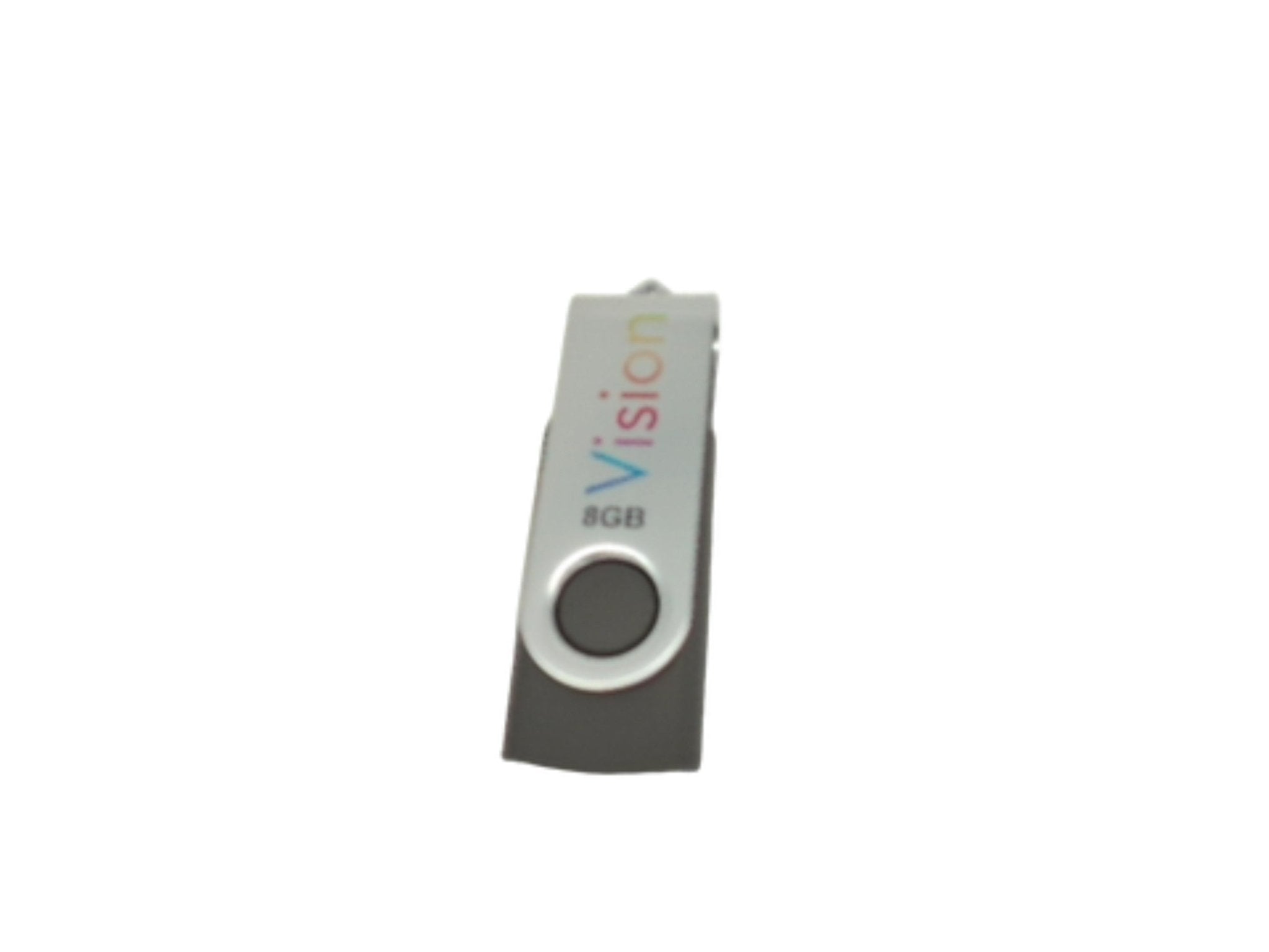 8GB Swivel USB Flash Drive - Vision Memory Stick - Brantford Surplus