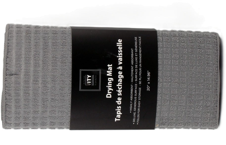 ITY Dish Drying Mat 20x15in Microfiber