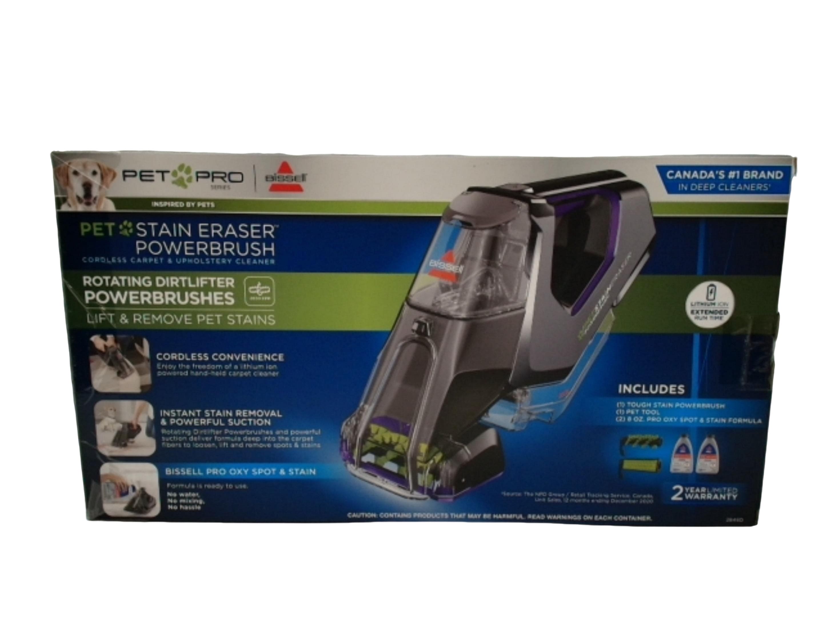 Pet Stain Eraser Powerbrush Cordless Carpet & Upholstery Cleaner Bissell - Brantford Surplus