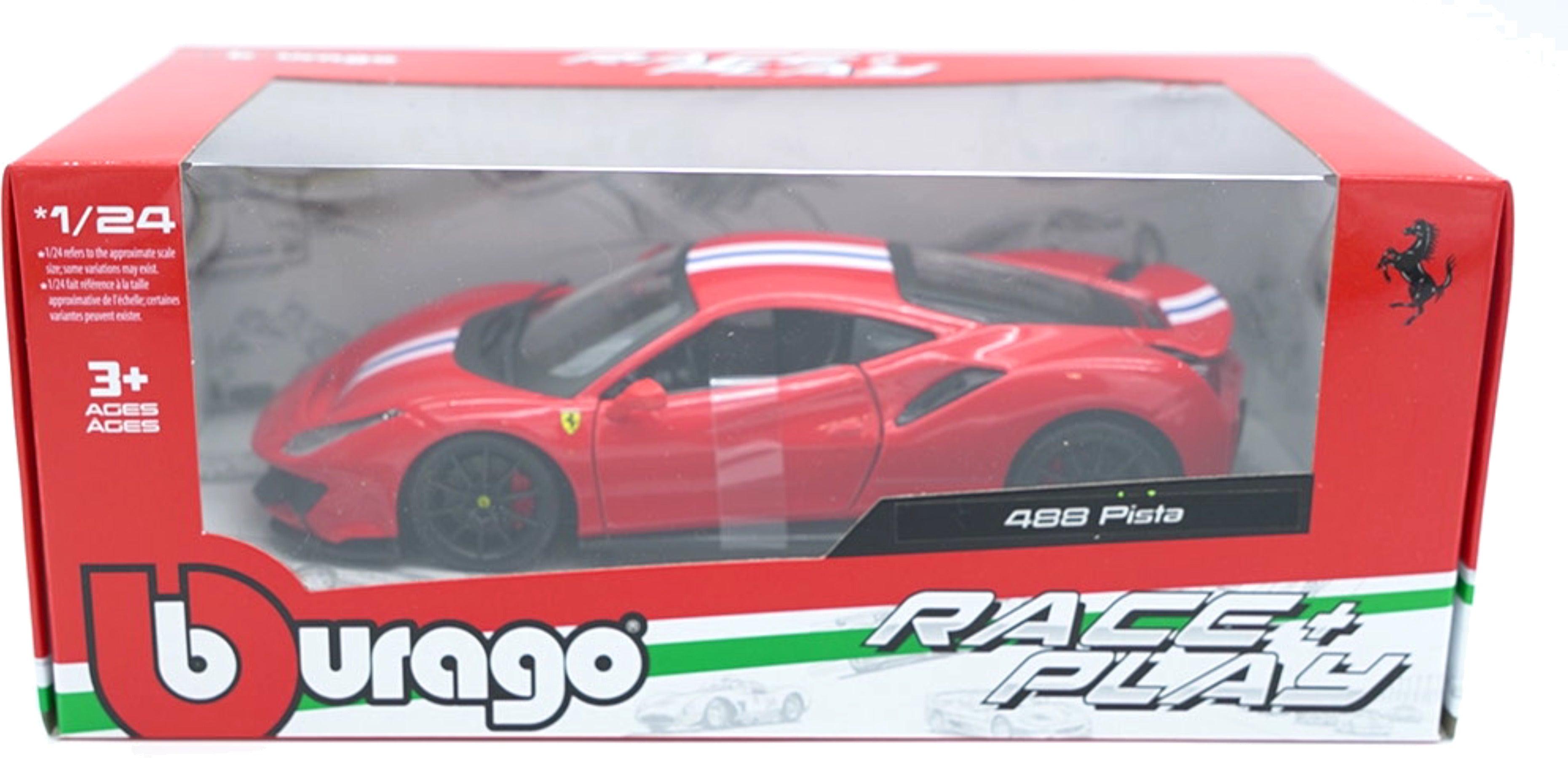 Burago 1/24 Ferrari 488 Pista Die Cast Car