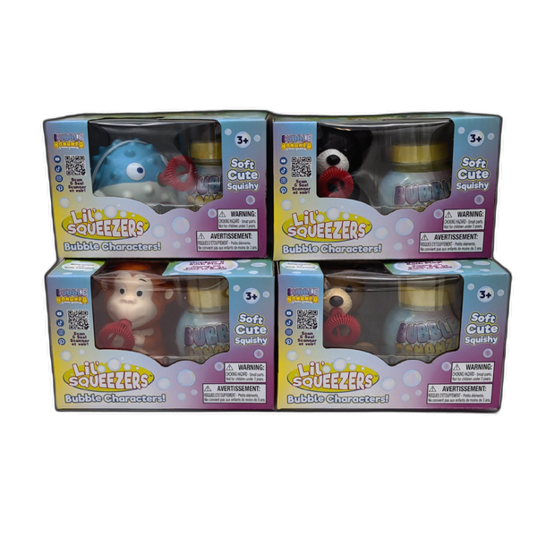 Lil Squeezers Bubble Characters Assorted | Brantford Surplus