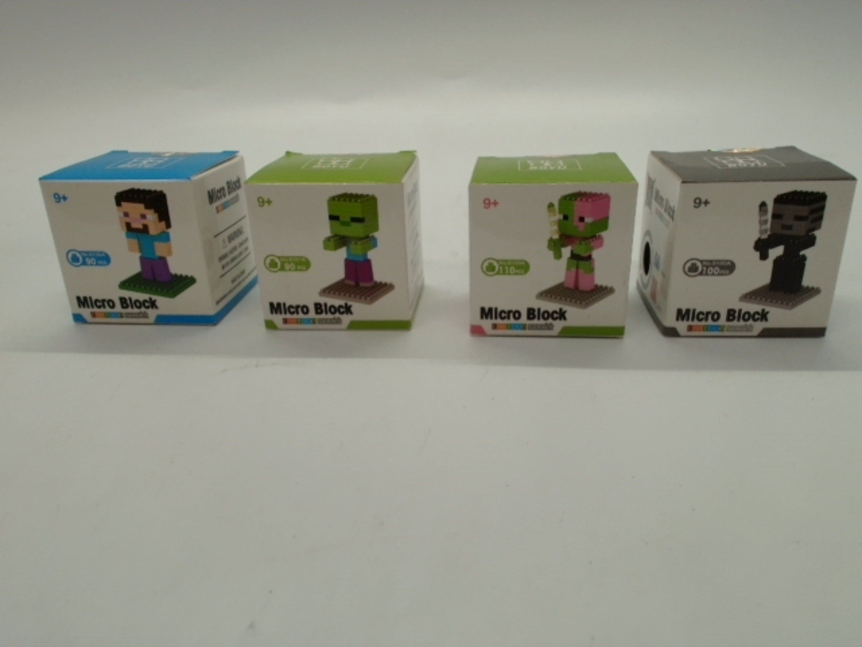 Micro Block Building Toy Minecraft Characters Ass't - Brantford Surplus