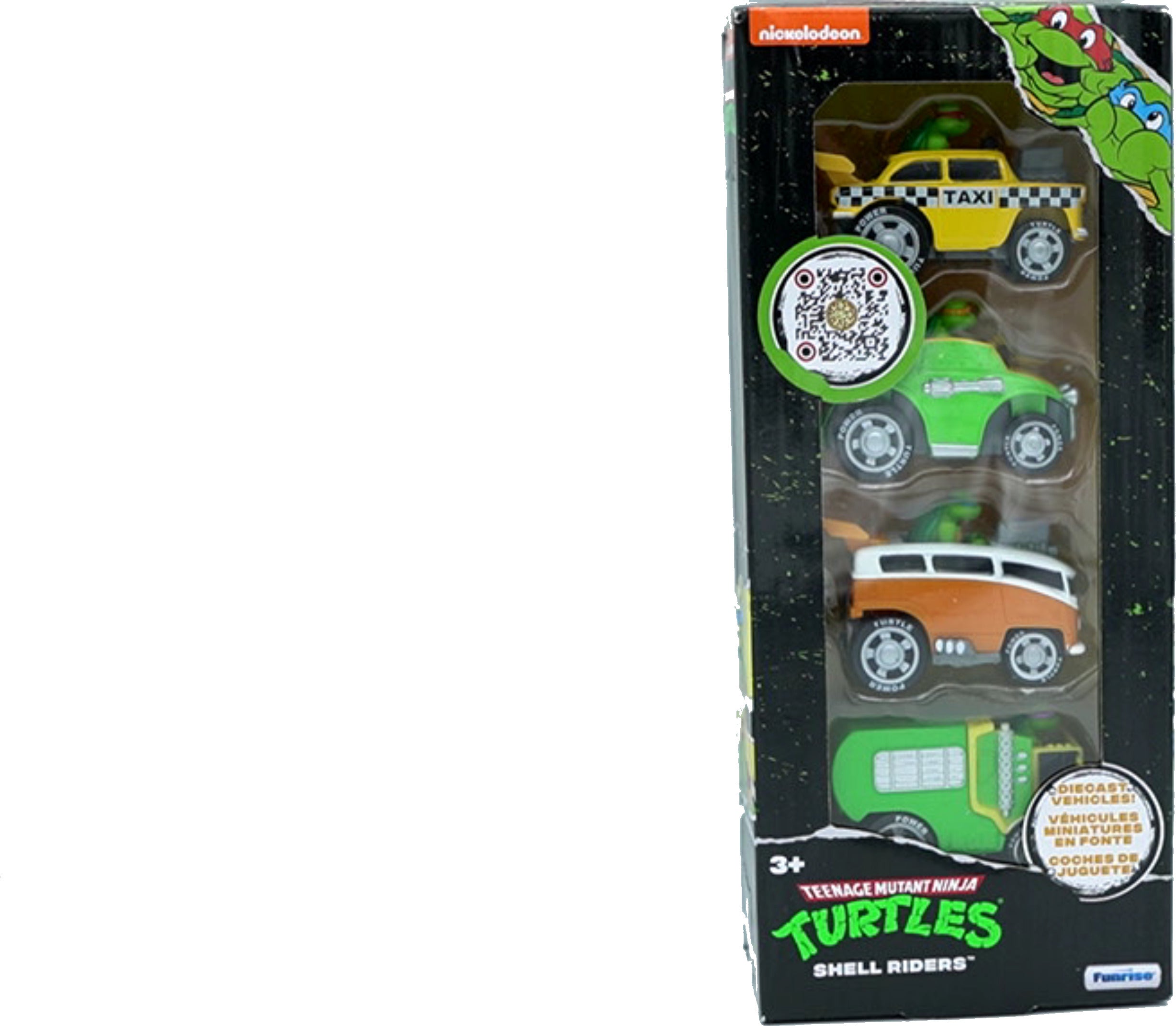 TMNT Shell Riders Diecast Vehicles 4-Pack Set