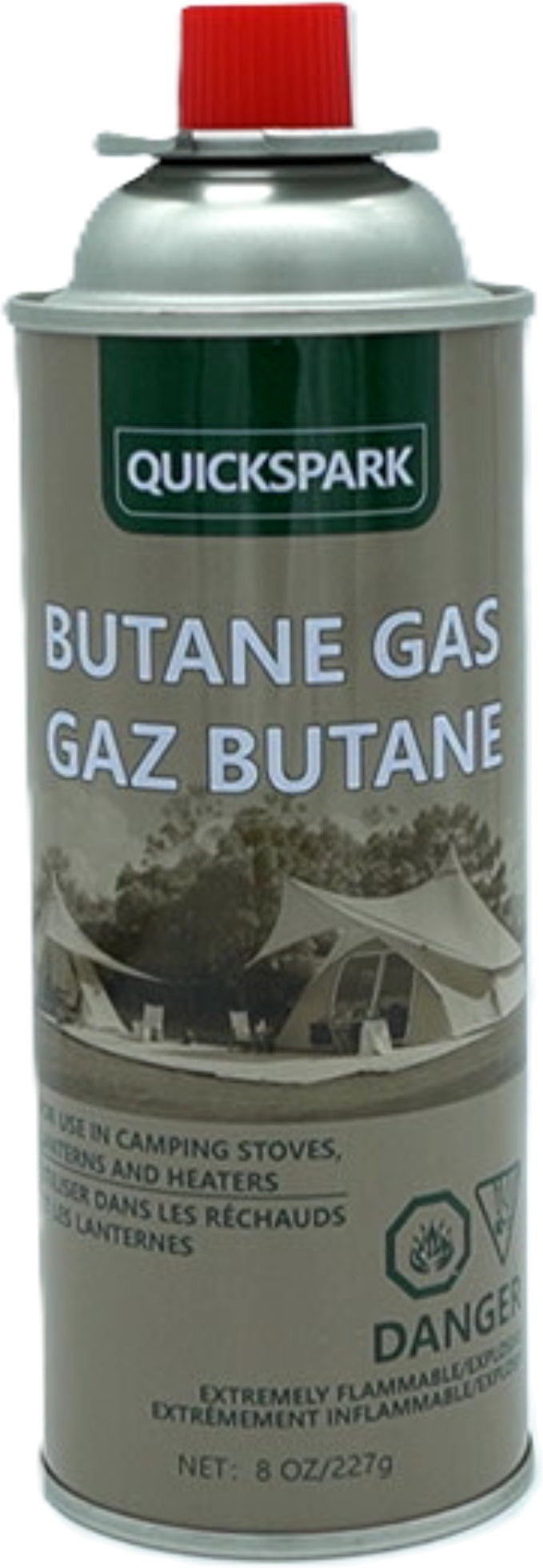Quickspark Butane Fuel 8oz Canister for Torches