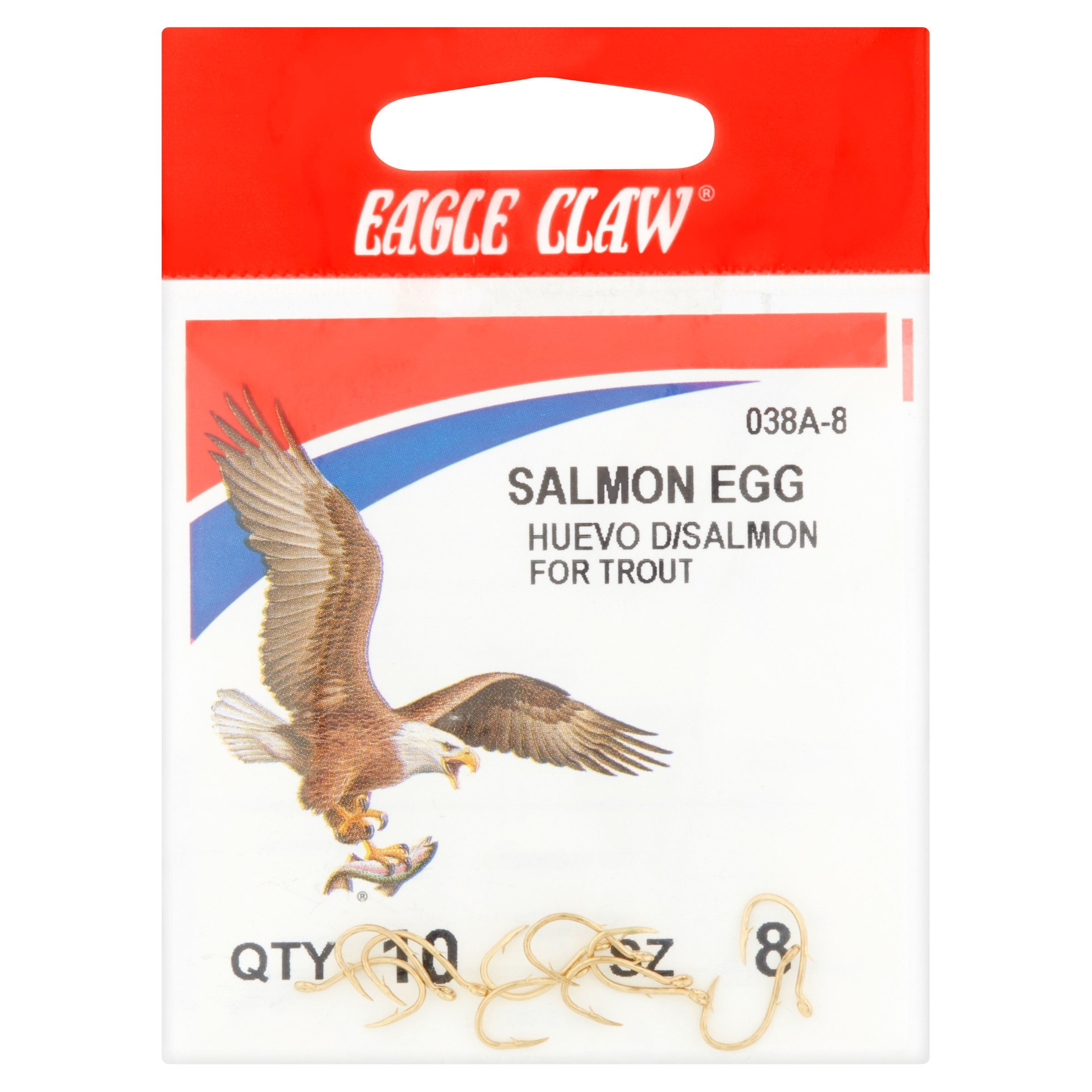 EGC Salmon Egg Up Eye Offset Fishing Hooks
