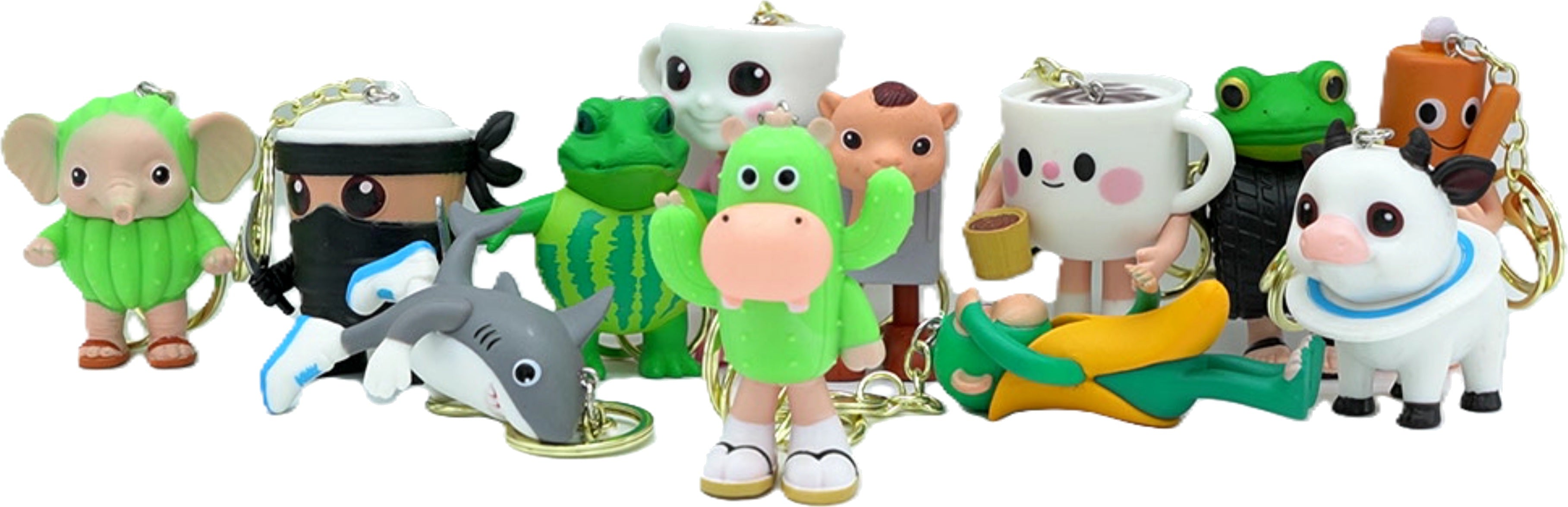 Italian Brainrot Figurine Keychain - Assorted Character Collection