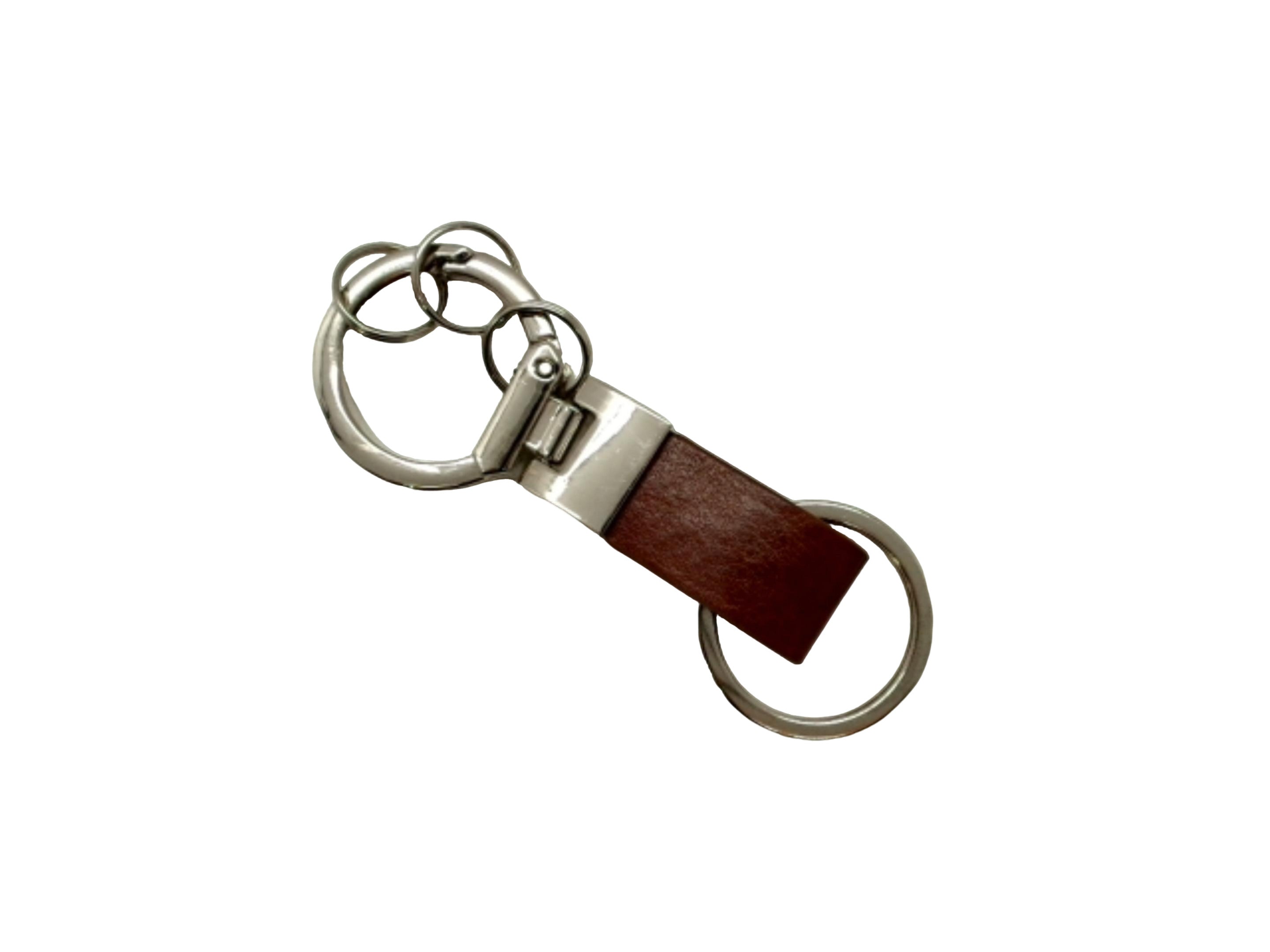 Brown Strap Keyring - Stylish & Durable Key Holder