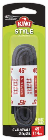 Kiwi Style Oval Grey Shoe Laces — packaging