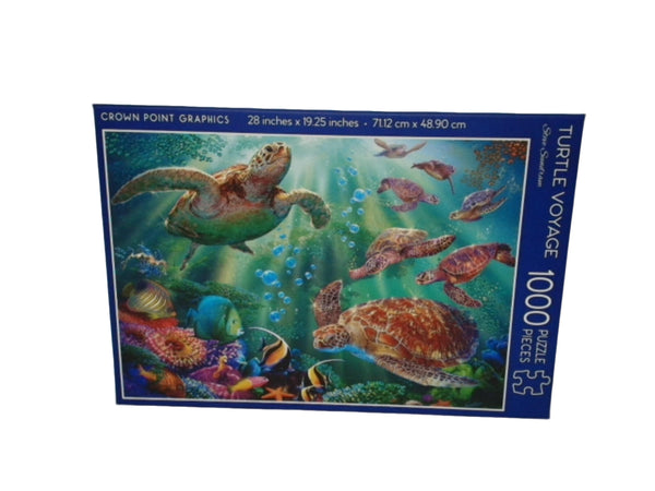 Jigsaw Puzzle 1000pc. Turtle Voyage 28" X 19.25"