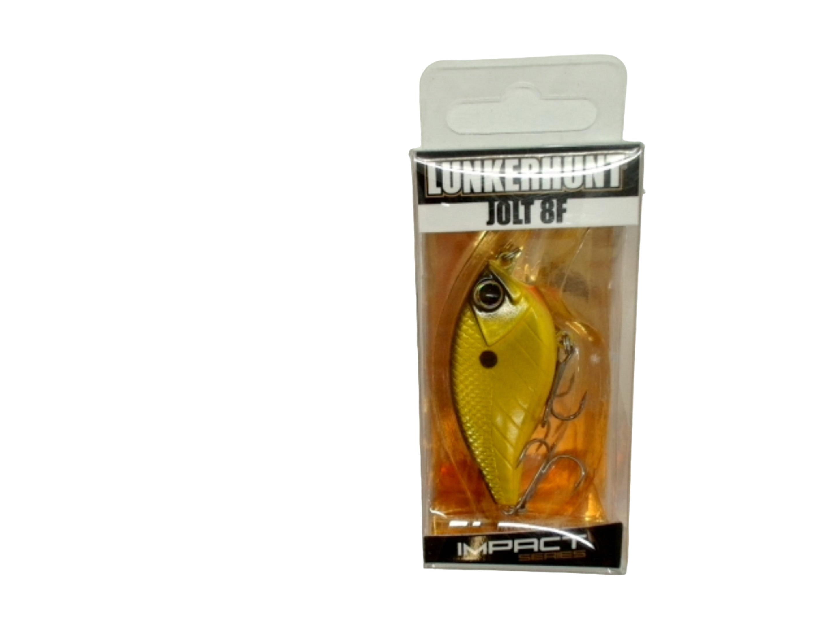 Lunkerhunt Impact Jolt 8F Deep Diving Crankbait Shock Yellow 2.25" 3/8oz