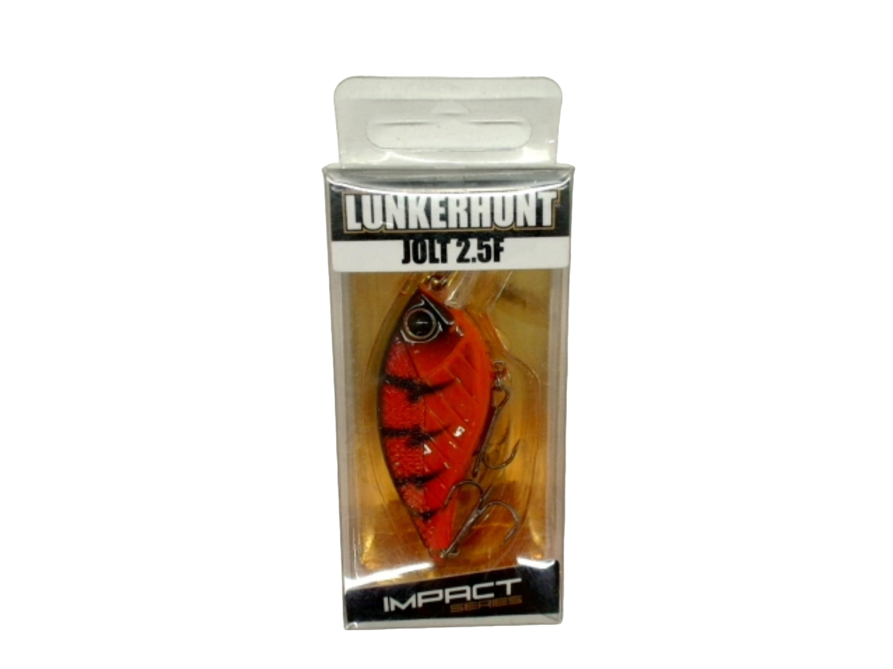 Lunkerhunt Impact Jolt 2.5F Flat Sided Squarebill Red Hot 2-1/8" 1/3oz.