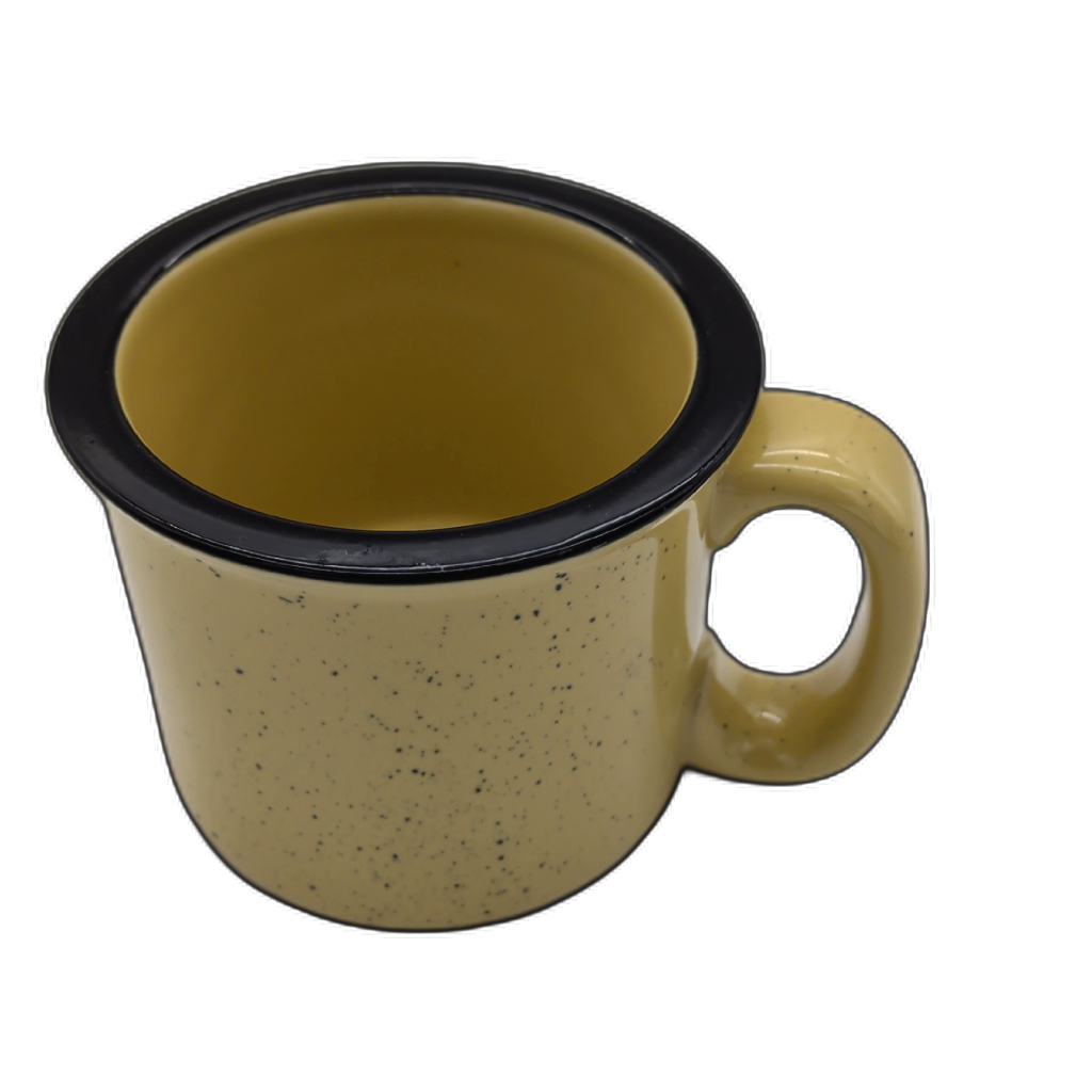 Large Yellow Ceramic Mug