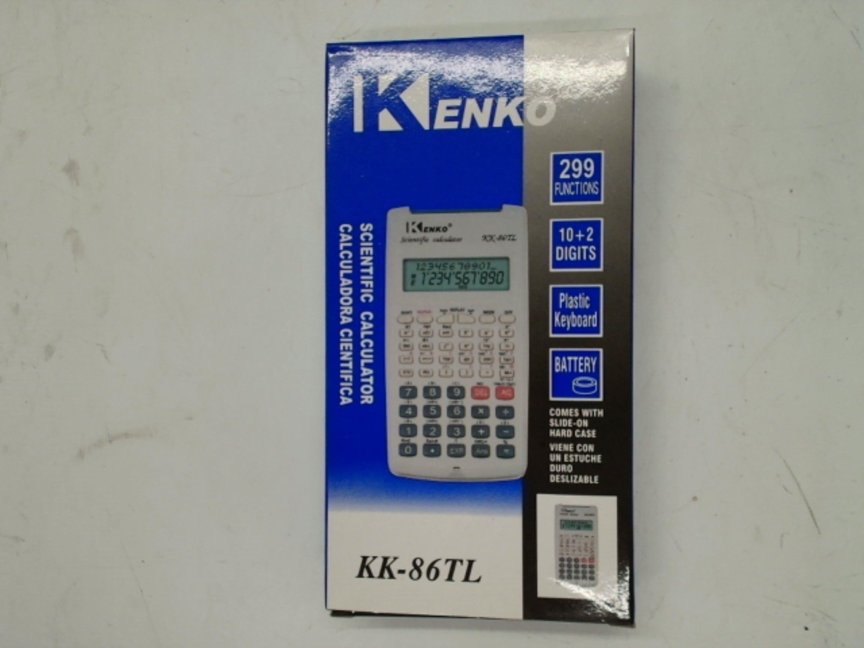 Scientific Calculator 299 Functions 10 + 2 Digits Kenko - Brantford Surplus