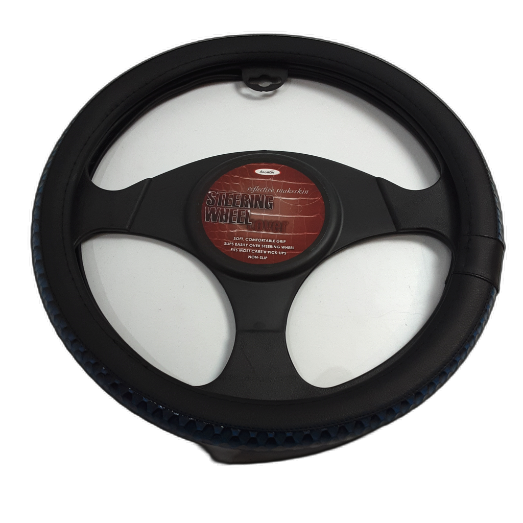 Allison Reflective Snakeskin Steering Wheel Cover